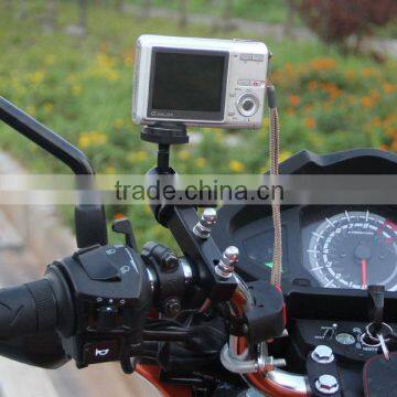 New High Quality Metal Universal Car DVR Digital Camera Sports DV Recorder Bike Motor Scooter Mount Car Rearview Mirror Holder photo-5