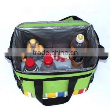 Promotional Oxford Double Layer Cooler Bag With Long Shoulder Strap
