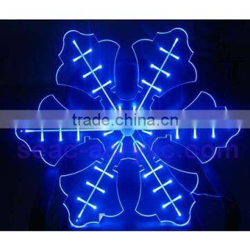 2D Green and Blue Snowflake LED Rope Light for Christmas Decoration Outdoor & Indoor