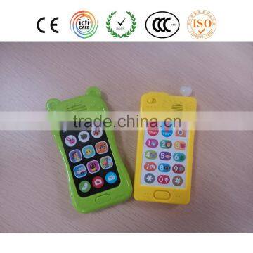 Wholesale custom kids toys for musical mobile phone with sound effect