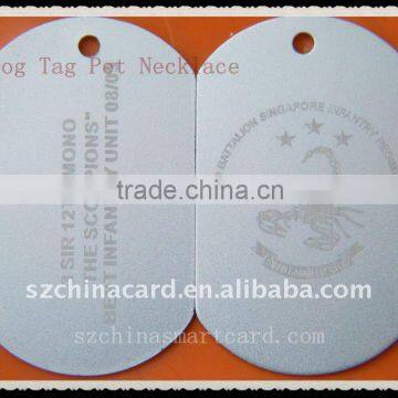 Metal Customized Engraved Dog Tag