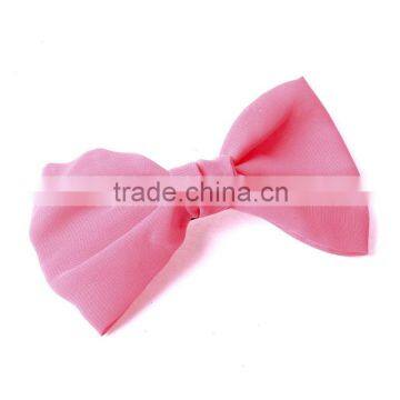 New DIY pink big chiffon bows HD-107