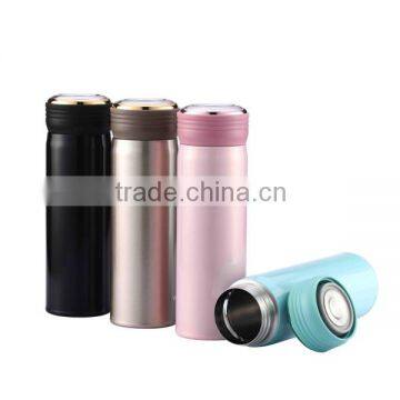 Light weight stainless steel 400ml vacuum flasks with thread lid                        
                                                                                Supplier's Choice