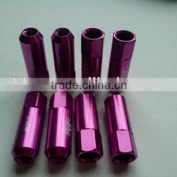 Aluminum Purple color M12X1.5 Wheel lug nuts