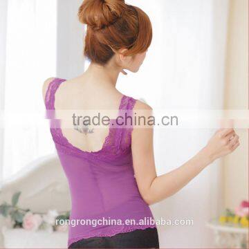 Sexy Lady Women Seethrough Tank Top With Mould Cup photo-4