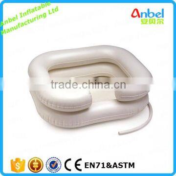 Inflatable Hair Wash Tray Portable Shampoo Basin Disability Bath in Bed Home Aid