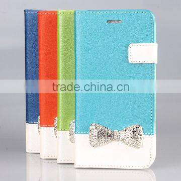 2015 Flip Leather Cover For iPhone 6, Wallet Case with Foldable Stand