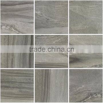 China supplier black wall and floor rustic glazed porcelain tile 600x600mm