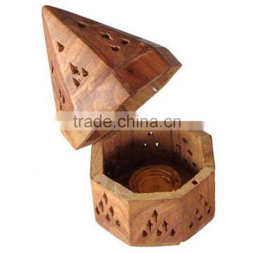 NAUTICAL WOODEN HAND MADE INCENSE BURNER-DESIGNER BURNER-DECORATIVE BURNER NWIB009