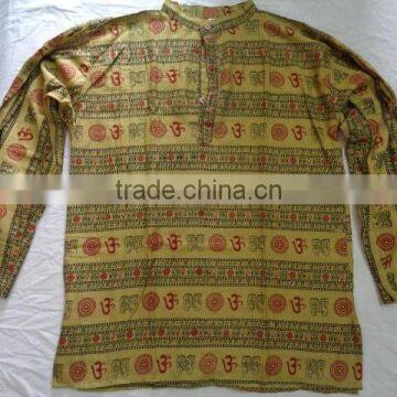om Printed Indian Hippy Gents Shirts photo-4