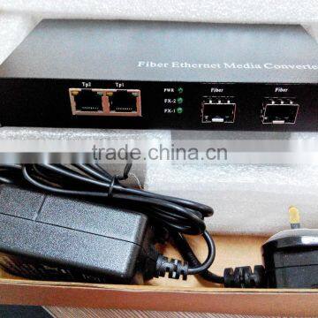 1000M 2RJ45 2 Slots SFP Fiber Media Converter photo-3