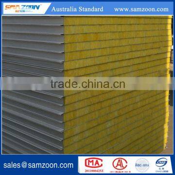 Fireproof and insulated metal faced fiber glass wool sandwich panel for wall board                        
                                                Quality Choice