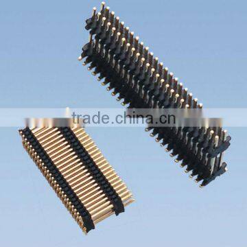 0.8mm*1.2mm Pitch Dual Row Dual Plastic SMT Type Pin Header