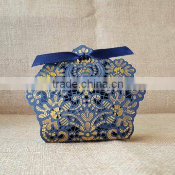 Gifts Candy Cardboard Laser Cut Paper Wedding Box