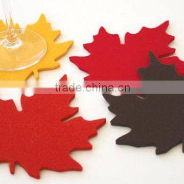 home decoration felt maple leaves placemats