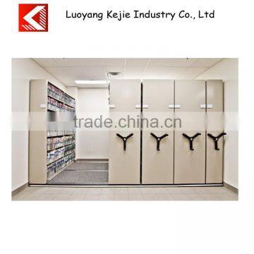 Multifunctional KD sturcture glass shelves cabinets compact shelving library book storage shelving