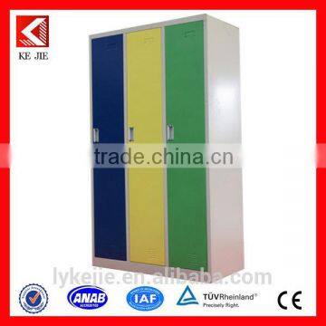 luoyang steel lockers kd steel wardrobe three door locker 3 tier environmental stainless steel locker