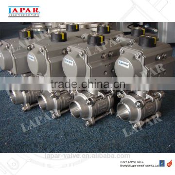 LAPAR factory price Welded Pneumatic Ball Valve