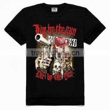 OEM 3d Printing Factory High quality old skull t-shirt, high end quality t-shirt, high end fashion t-shirt