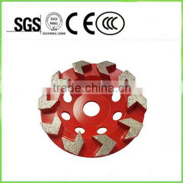 Arrow Segment Concrete Turbo Grinding Cup Wheel for Floor Grinders