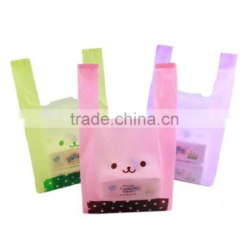 HDPE plastic shopping bag with customer design