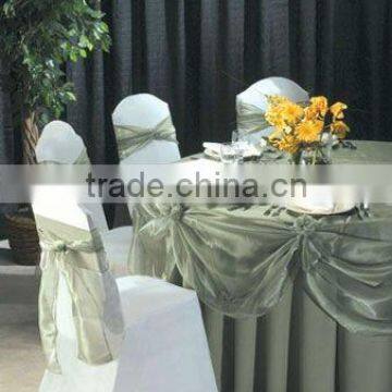 ORGANZA TABLE CLOTHS AND SASH FOR WEDDING DECORATE AND EVENT PARTY