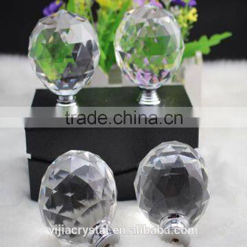 wholesale price factory directly sale white color high quality 60mm crystal door cabinet knob