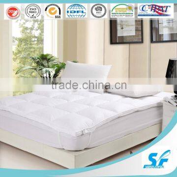 washable microfiber fill mattress topper with elastic