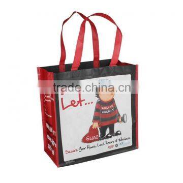 2016 Custom eco-friendly Fashion and recycled pp woven shopping bag