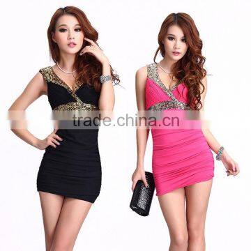 new design promotion sexy costume short party dress for whosale china factory