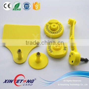 LF HF RFID Passive Animal Management Tag/RFID Ear Tag For animal