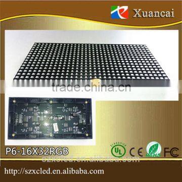 P6-16x32RGB (9.6X19.2CM) Indoor Indoor P6 (3IN1) full color SMD unit board 8 scanning 75 HUB P6 led display module