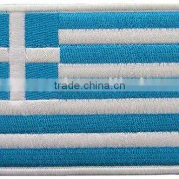 embroidery Greece national flag patch