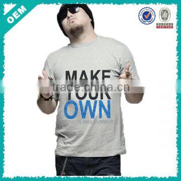 Chinese clothing companies wholesale customized fashionable loose fit plus size t shirts for young fat guy