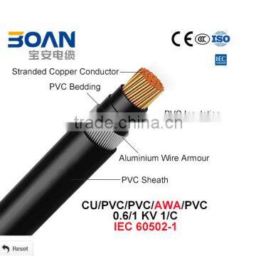 XLPE insulation material and PVC jacket armoured cable