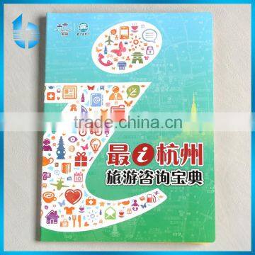 Art paper printed and matte coated folding booklet for traveing