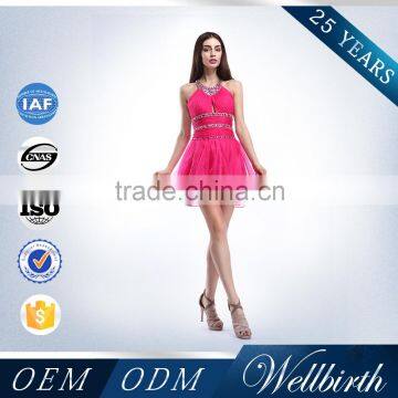 Gorgeous Sheath High Neck Petite Formal Evening Gowns With Beading photo-2