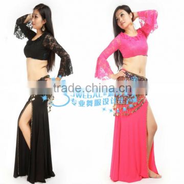 SWEGAL belly dance costumes top and skirt dance dress wear SGBDT13062