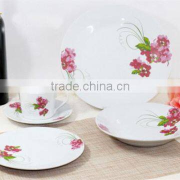 South America 20pcs porcelain dinnerware set with decal