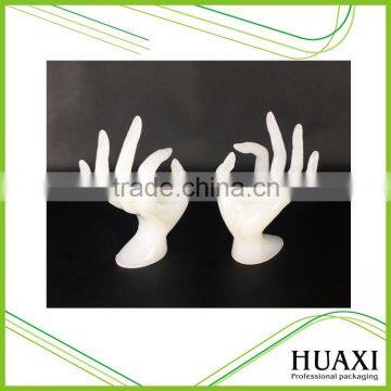 White Hand Model Resin Jewelry Stand for Rings Display