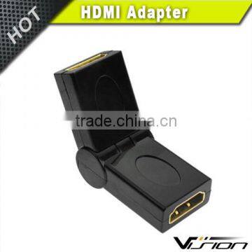 Vision black 270 degree rotatable HDMI adapter female to female