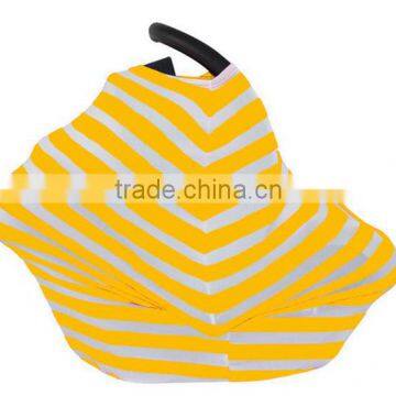 New Coming OEM Service Personalized Foldable Cuddle Soft Yellow Chevron Baby Carrier Cover photo-2