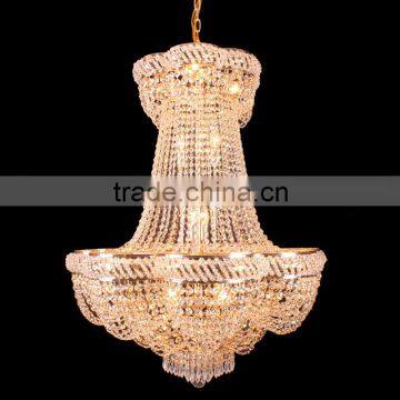 Crystal stair chadnelier light, crystal Christmas decoration chandelier light with LED