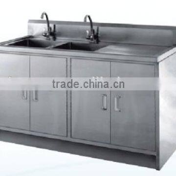 hospital Inductive Hand Washing Sink for Two Persons double water sink