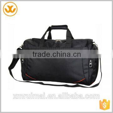 Wholesale new fashion black gym nylon sports duffle bag