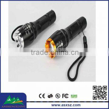 T6 LED aluminum flashlight reinforced 1000lm led flashlight torch