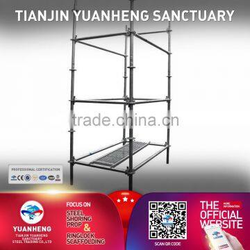 Easy set up durable ring-lock scaffolding for construction