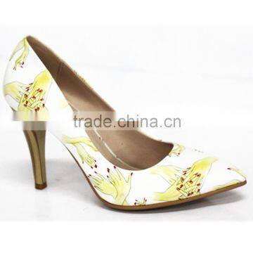 Unique pattern high heels for women