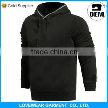 Wholesale cheap price custom cotton plain solid color pullover hoodie for men