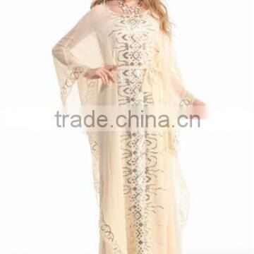 2014 Lady's Fashion Long Dress, New Design Chiffon girl's Dress